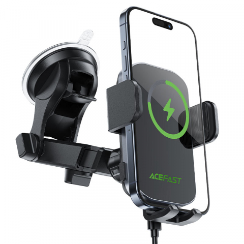 Încărcător Wireless - Беспроводной автомобильный держатель D53 с электрическим зажимом для торпеды – черный