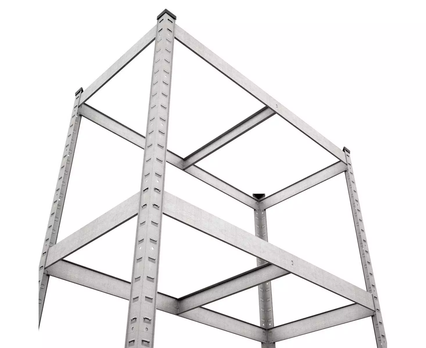 Raft metalic de depozitare Nex Budget 1800x600x400 mm – 5 rafturi MDF pentru organizare eficientă [3]