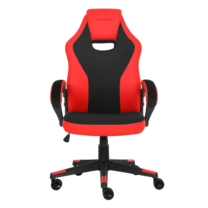 Fotolii - Scaun Gaming HATOR Flash, Țesătură, PU Piele, Negru | Roșu
