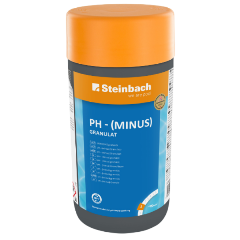 Sport și Agrement - Granule pH Minus Steinbach 1,5 kg – Reglarea eficientă a echilibrului apei din piscină