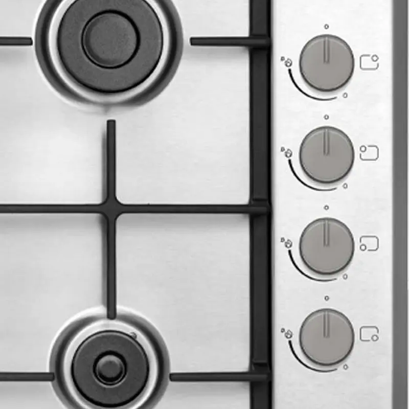 Встраиваемая Газовая Варочная Панель Daewoo BH6GKR41WNL, Нержавеющая Сталь с WOK-Конфоркой [3]