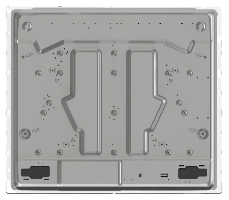 Plită pe Gaz Incorporabilă Gorenje GT 642 SYW, Sticlă Albă cu Grătare din Fontă [2]