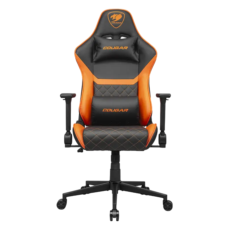 Mobilier - Scaun Gaming Cougar Armor One V2, PVC Piele, Negru | Portocaliu