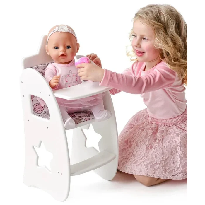 Scaun de hrănit pentru păpușă Mega Toys (73319) – Joacă plină de imaginație pentru micii îngrijitori [1]