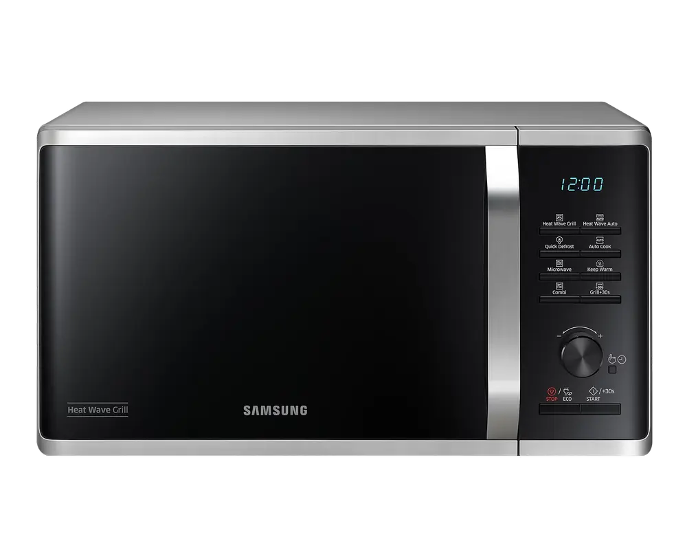 Крупная бытовая техника - Печь микроволновая Samsung MG23K3575AS/OL, Серебристая