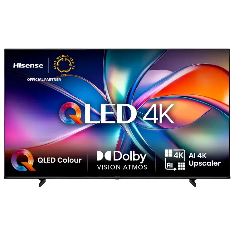 Televizoare si Proiectoare - 75" QLED SMART TV Hisense 75E7Q, 3840x2160 4K UHD, VIDAA U9, Черный