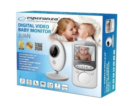 Детский монитор Esperanza JUAN EHM003, LCD 2.4", Полный Контроль за Ребенком [1]
