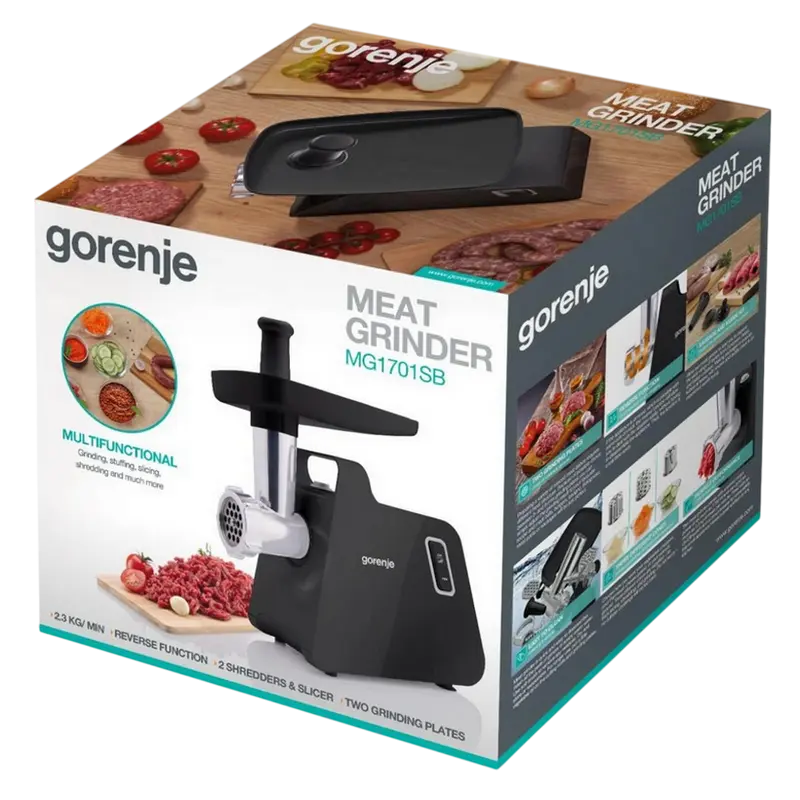 Мясорубка Gorenje MG1701SB, Черный [1]