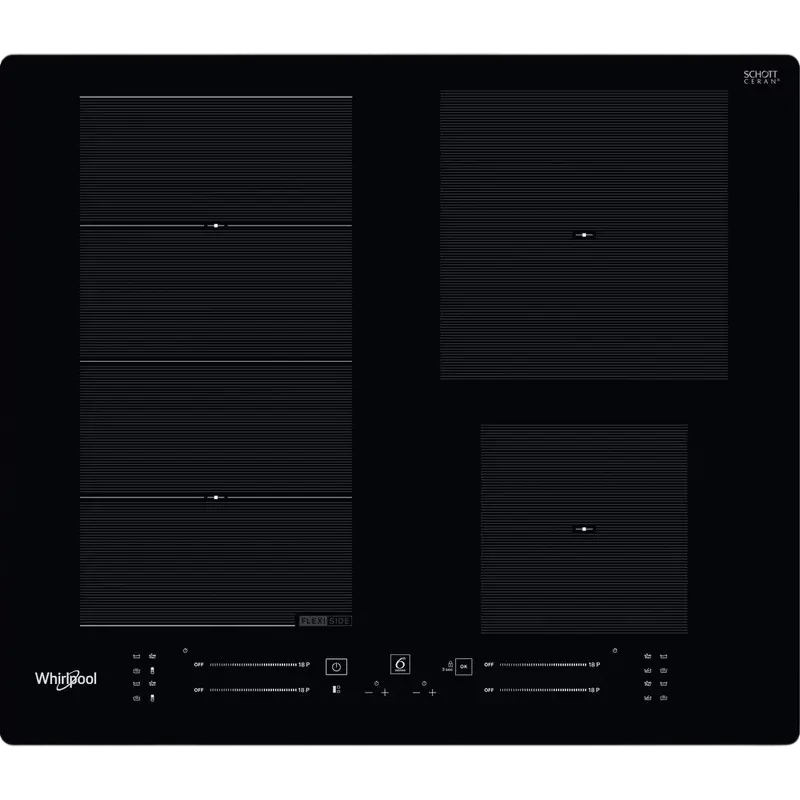 Газовые плиты - Индукционная Варочная Панель Whirlpool WF S0160 NE, Черная Стеклокерамика с Энергоэффективностью A и Сенсорным Управлением