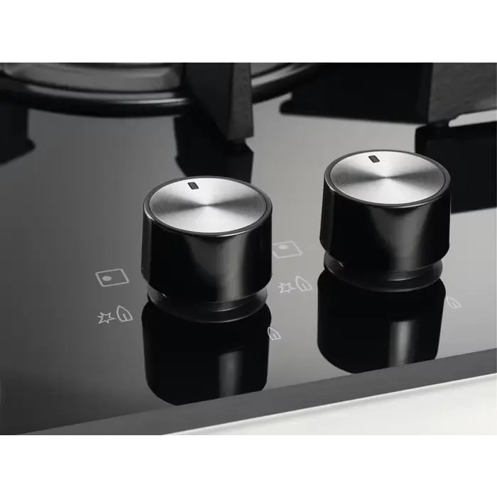 Plită pe Gaz Incorporabilă Electrolux KGG6456K, Sticlă Neagră cu Arzător Coroană Dublă [3]