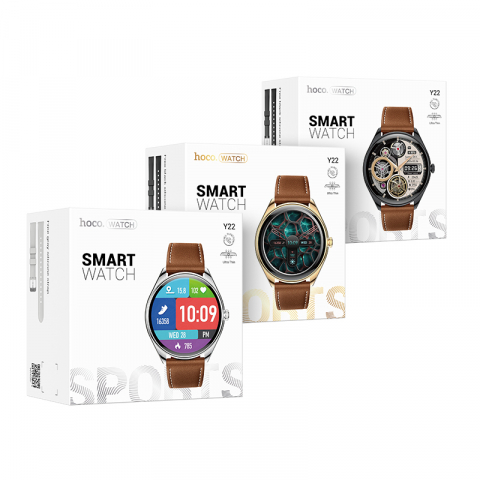 Y22 AMOLED Smart Watch – Eleganță premium cu apeluri Bluetooth și autonomie extinsă [8]