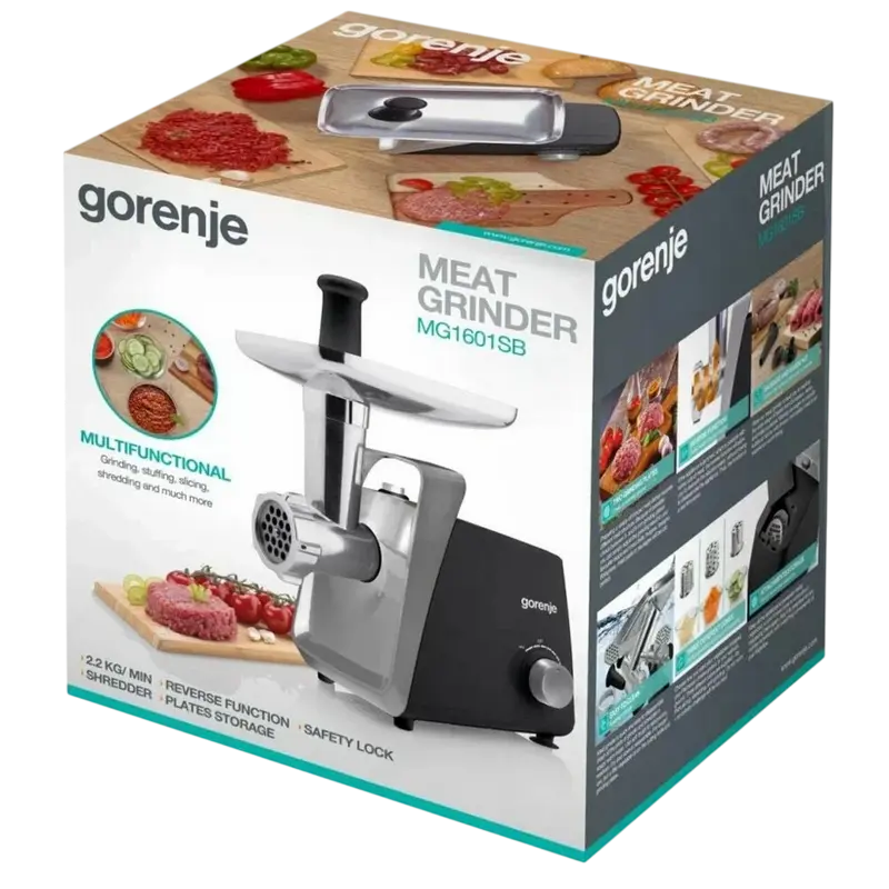Мясорубка Gorenje MG1601SB, Черная [2]
