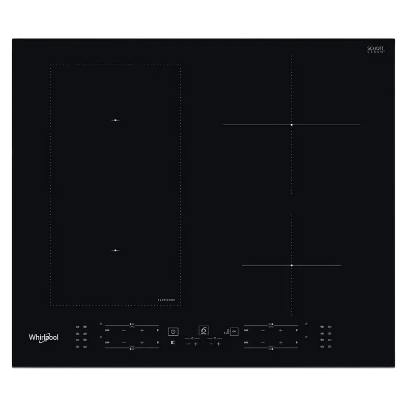 Индукционная Варочная Панель Whirlpool WL B1160 BF, Черная Стеклокерамика с Функцией Объединения Зон (FlexiSide) [3]
