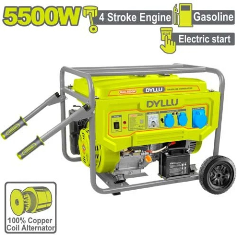 Energie si incalzire - Generator pe benzină DYLLU DTGEAA08 5500W, 420cc, pornire electrică