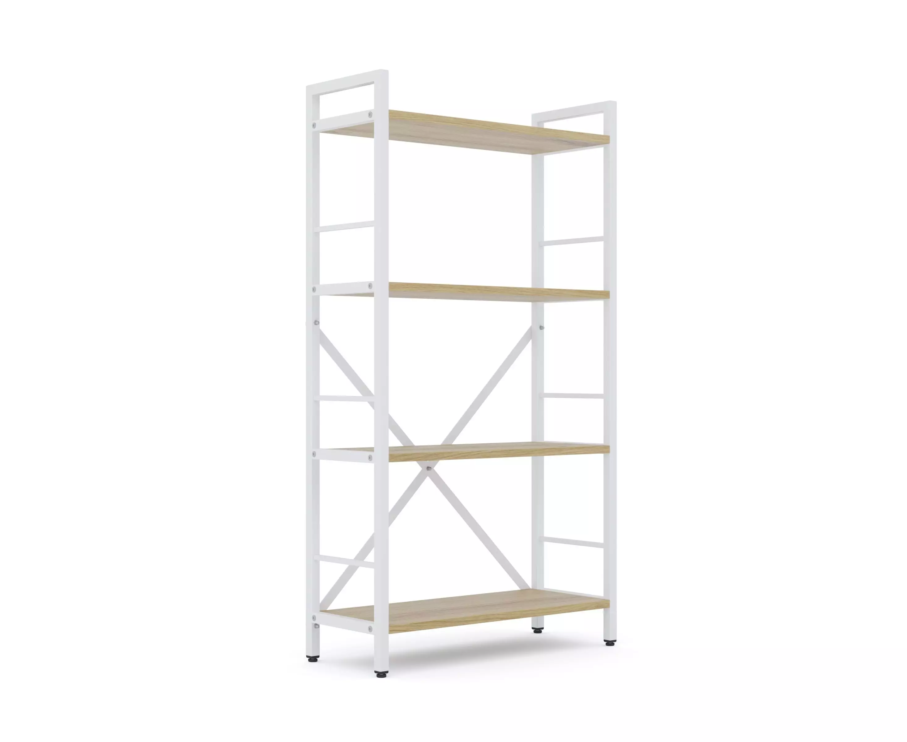 Rafturi pentru prosoape - Raft/Bibliotecă Nex Loft 1100x600x240 mm – organizare eficientă și design elegant White/Oak Artisan