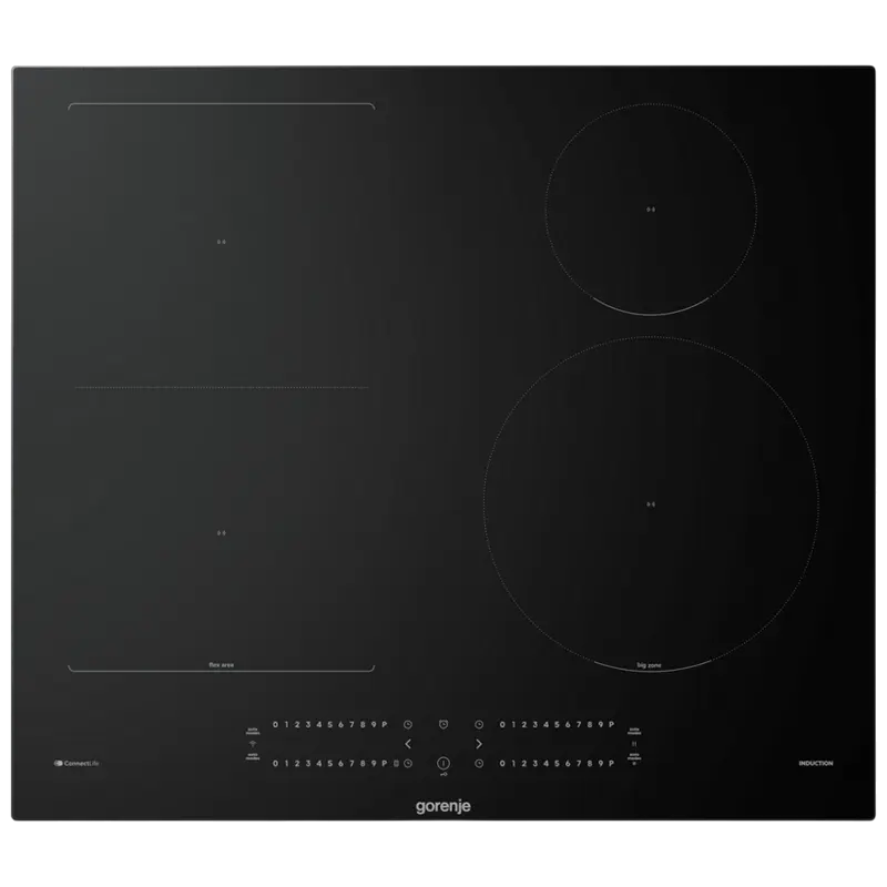 Electrocasnice - Plită cu Inducție Gorenje GI6432BSCWF, Vitroceramică Neagră cu Funcțiile Bridge, PowerBoost și Smart Home (ConnectLife)