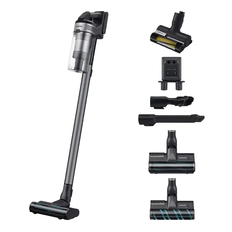 Electrocasnice - Aspirator Vertical Samsung Jet 75E Complete, Negru | Argintiu