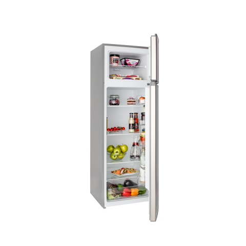 Frigider Daewoo DTS-240MEX, 235L (194L+41L), 159cm, Static, Clasa E, Inox [1]