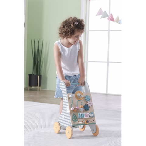 Premergător din lemn cu panou educativ – PolarB by Viga Toys [1]