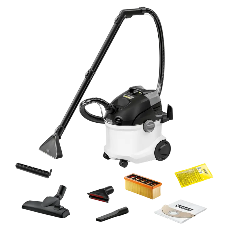 Бытовая техника - Пылесос Karcher SE 5 + Ручной пылесос CVH 2, Белый
