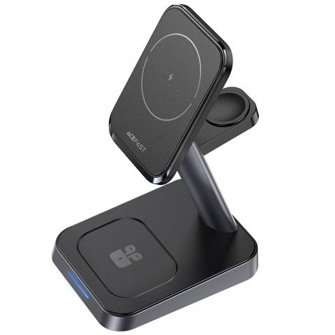 Wireless - E3 – Настольная 3-в-1 Беспроводная Зарядная Станция – Мощность и Удобство в Одном Устройстве