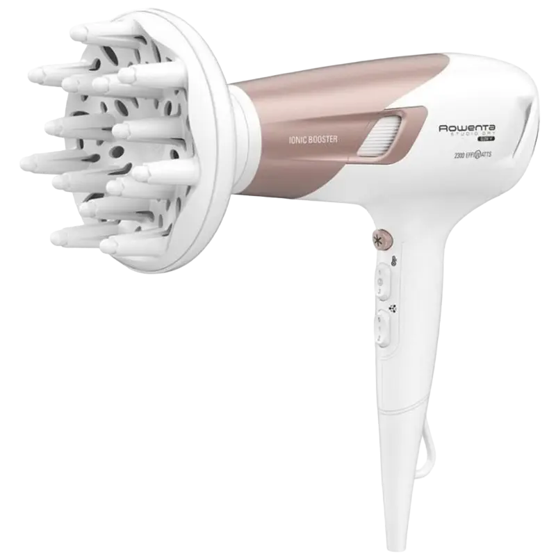 Uscător de păr Rowenta Studio Dry Glow CV5830F0, 2100 W, Alb | Roz [3]