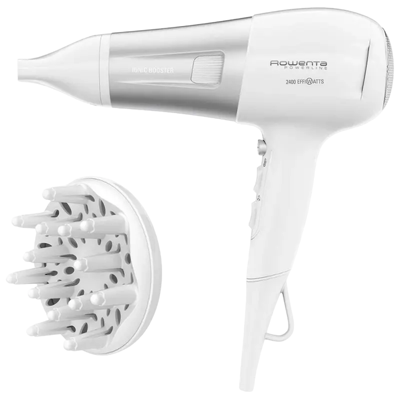 Electrocasnice - Uscător de păr Rowenta Powerline CV5930F0, 2400 W, Alb