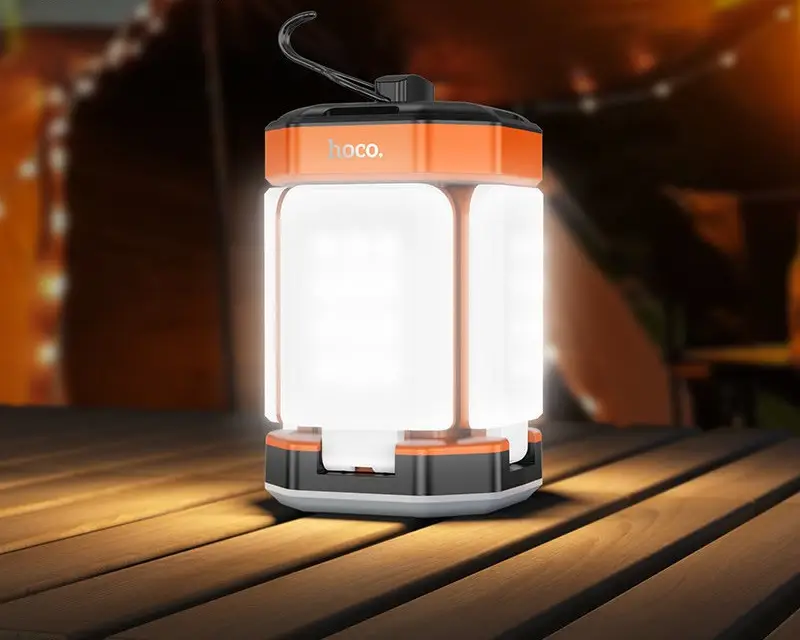 Портативная лампа для кемпинга DL20 Cool Light – Яркий и надежный свет для активного отдыха (Оранжевая) [3]