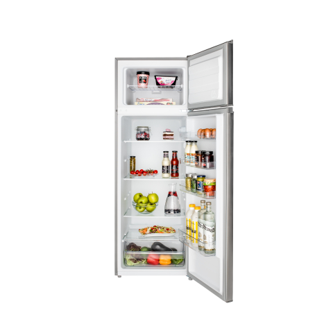 Frigider Daewoo DTS-240MEX, 235L (194L+41L), 159cm, Static, Clasa E, Inox [2]