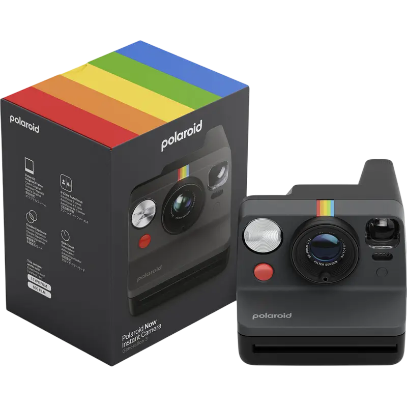 Polaroid Now Поколение 3 - Моментальная Камера (Черный) [4]