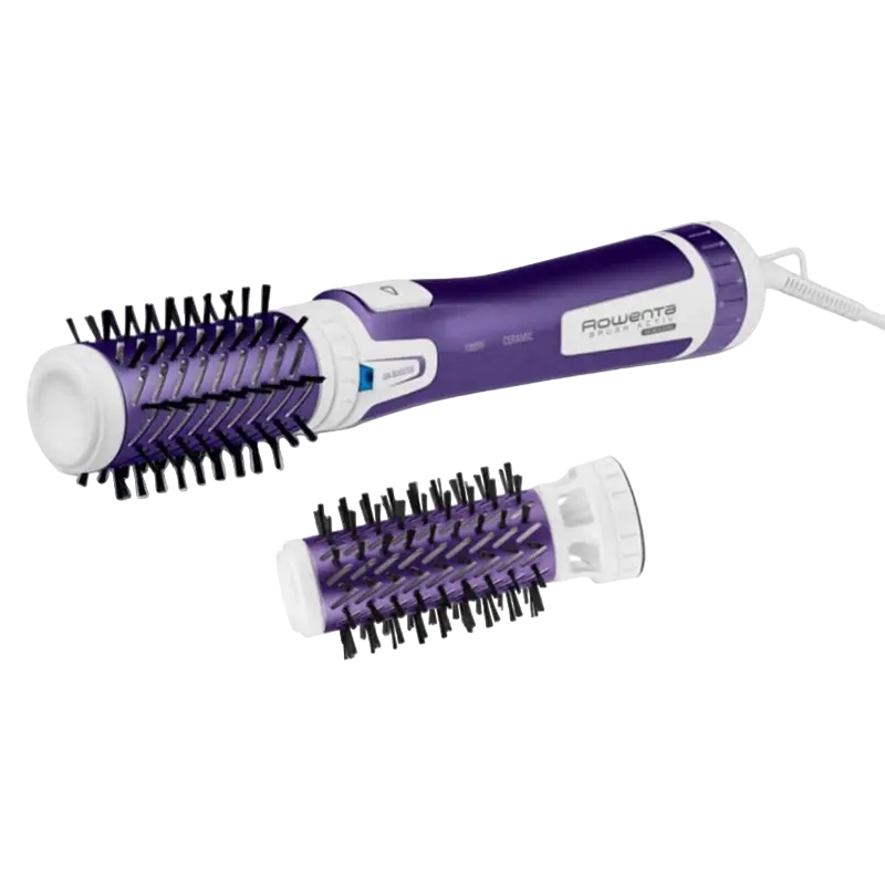Бытовая техника - Фен-щетка Rowenta Activ Volume & Shine CF9530F0, 1000 W, фиолетовый | белый
