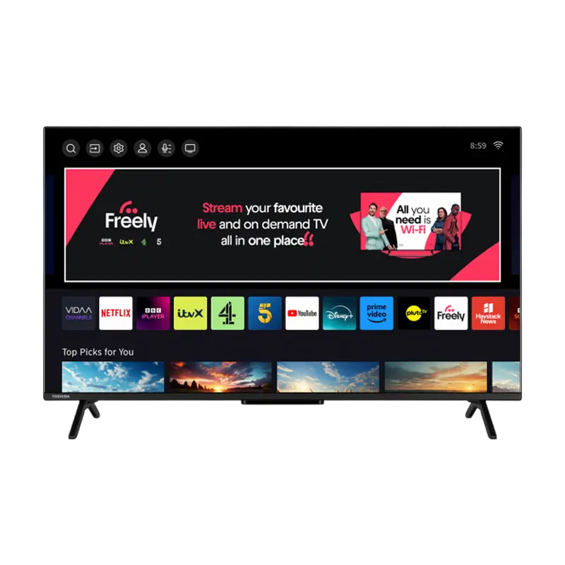 Televizoare - LED SMART TV Toshiba 55UV1563DG 55" 4K UHD VIDAA U OS Negru