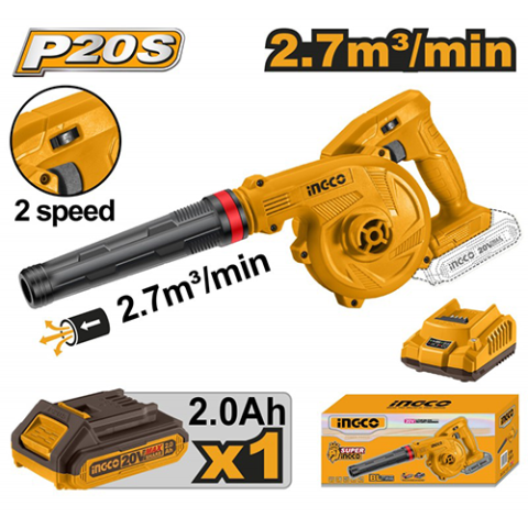 Дом и сад - Аккумуляторная воздуходувка Ingco CABLI200181