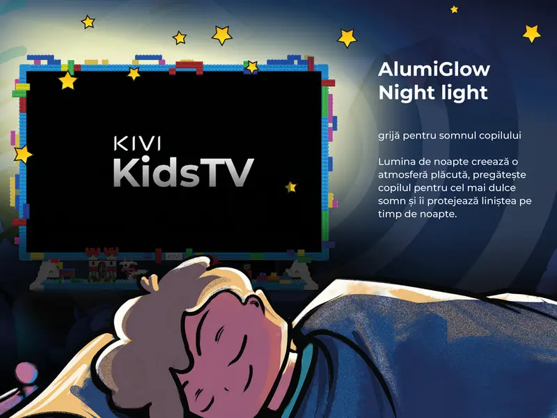 LED SMART TV KIVI KidsTV 32" FHD Android TV Голубой [4]