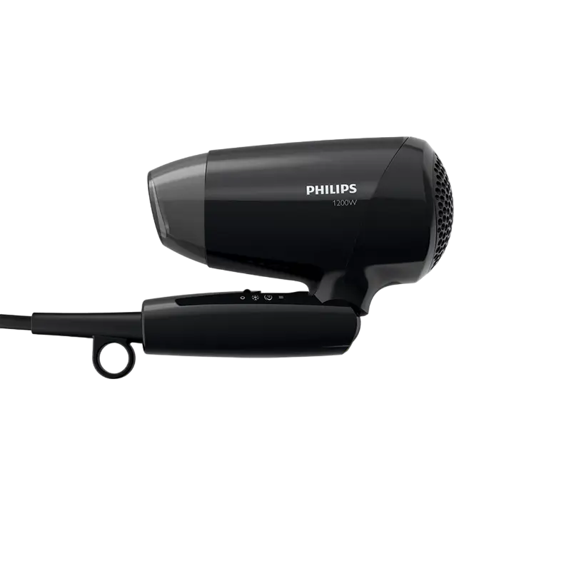 Компактный фен Philips EssentialCare BHC010/10, 1200 Вт, Черный [2]