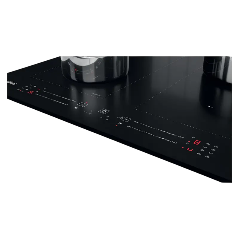 Индукционная Варочная Панель Whirlpool WL S3160 BF, Черная Стеклокерамика с Технологией 6TH Sense (6-е Чувство) и FlexiSide [1]