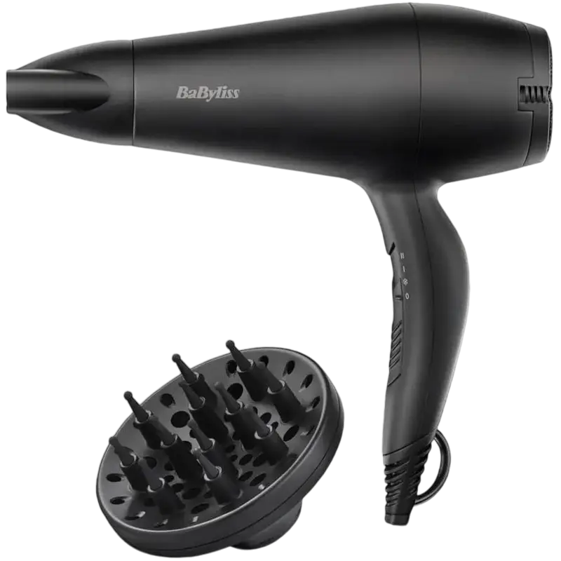 Electrocasnice - Uscător de păr BaByliss D215DE, 2000W, Negru
