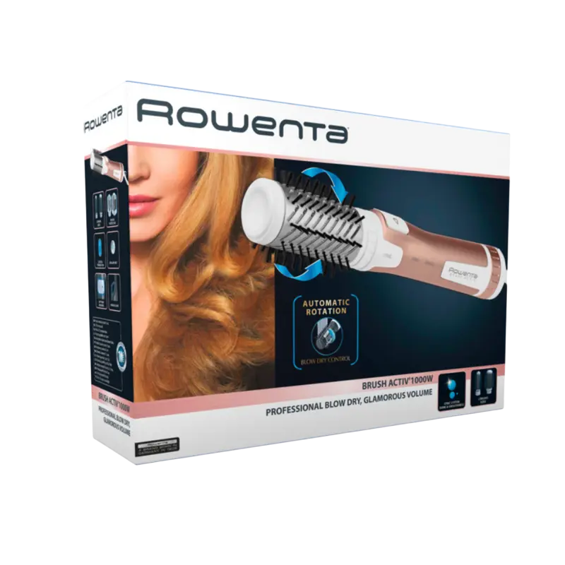 Фен-щетка Rowenta CF9520F0, 1000W, золотой | белый [2]