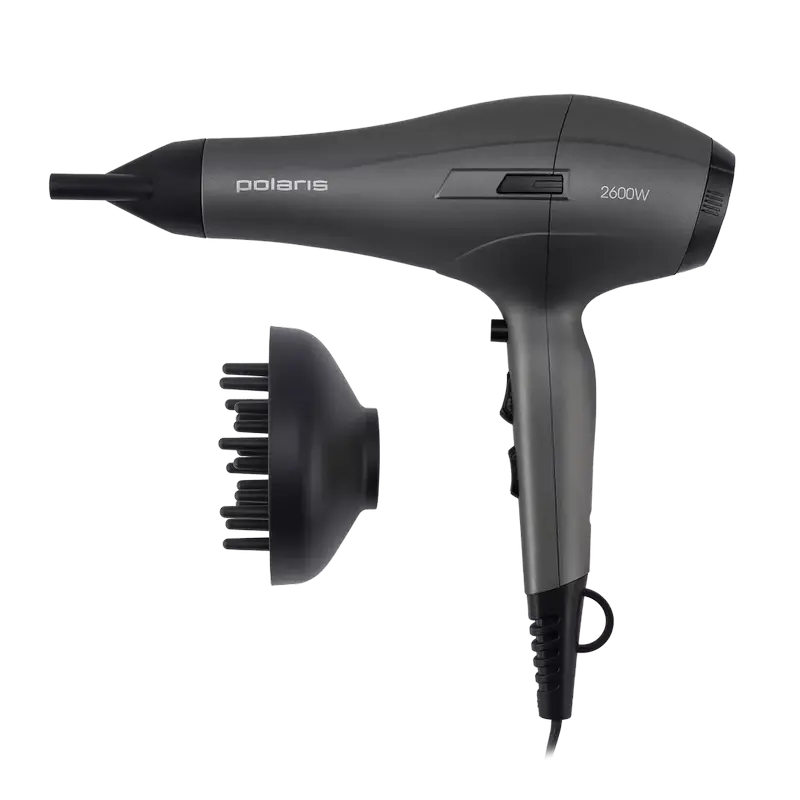Electrocasnice - Uscător de păr Polaris PHD2600AСi, 2600W, Grafit