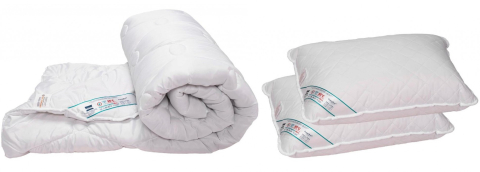 Casa și grădina - Set de vară Plapuma + 2 perne Relaxe Home HypoallergenicMed 200 x 220 cm