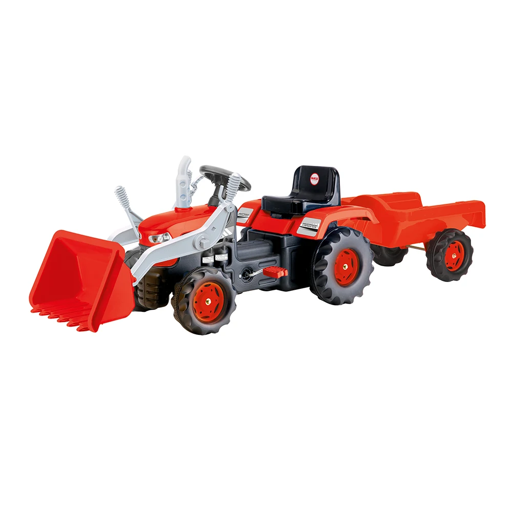 Vehicule cu pedale - Tractor Excavator cu pedale și remorcă Dolu 8152