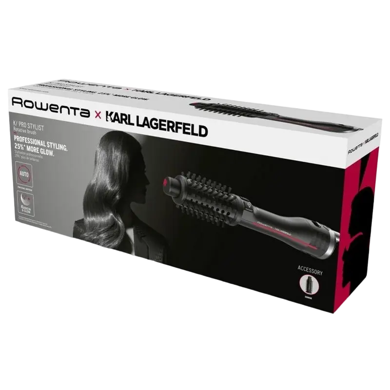 Фен-щетка Rowenta Karl Lagerfeld K/Pro Stylist CF961LF0, 750 W, черный [3]
