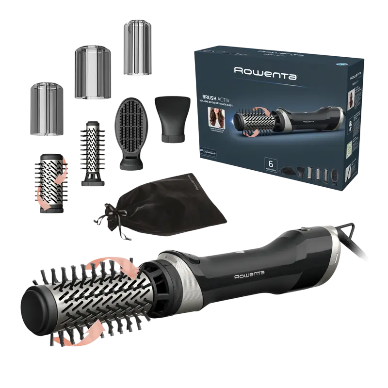 Uscător de păr-perie Rowenta UB9540F0, 1000W, Negru [1]