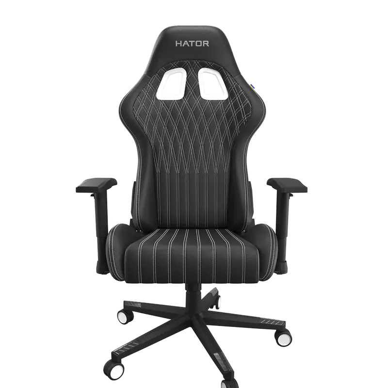Mobilier - Scaun Gaming HATOR Sport Light 2, PU Piele, Negru | Alb