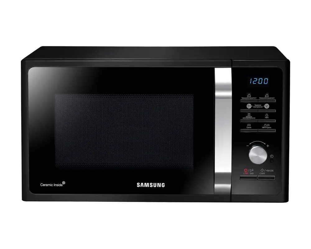 Крупная бытовая техника - Микроволновая печь Samsung MS23F301TAK/OL, Черная