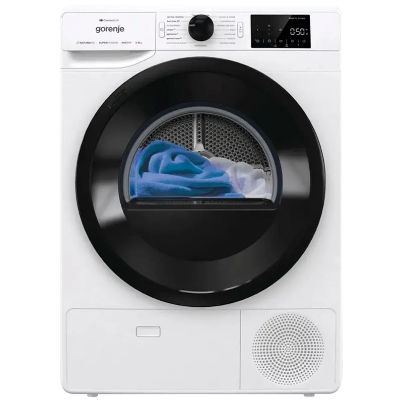 Electrocasnice - Uscător de rufe Gorenje DPNE92GNLWIFI/UA, 9kg, Alb