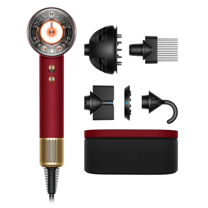 Îngrijire Personală - Uscător de păr Dyson Supersonic Nural HD16, 1600W, Red Velvet | Gold