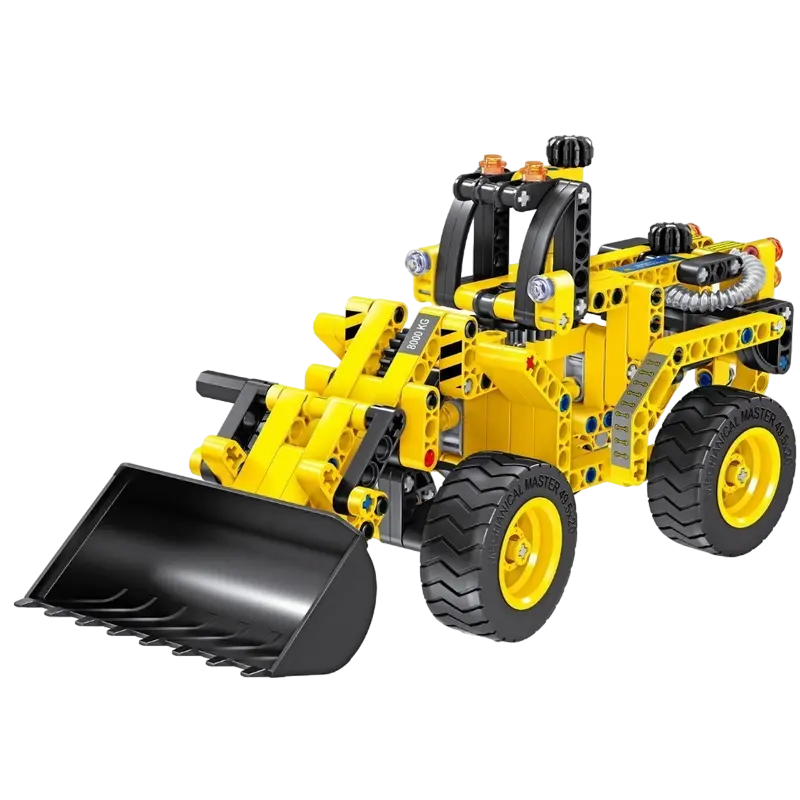 Seturi de construcție - XTech Bricks: 2in1, Construction Bulldozer & Tank, 261 pcs
