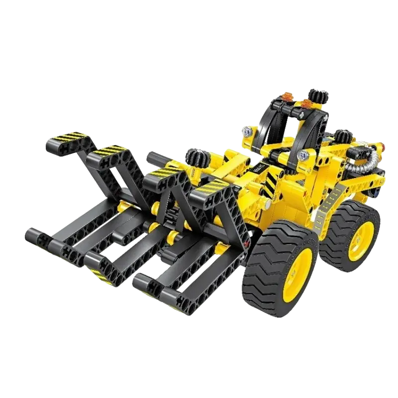 Seturi de construcție - XTech Bricks: 2in1, Construction Timber Crab & Dune Buggy, 301 pcs
