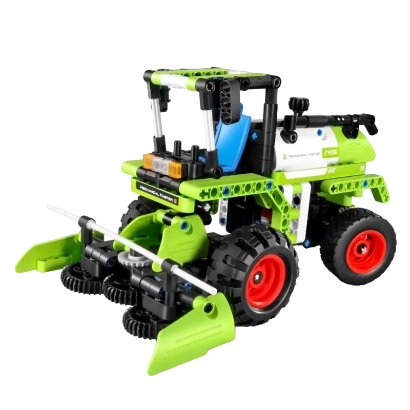 Seturi de construcție - XTech Bricks: 2în1, Combine agricolă și Pick-up Truck, 336 piese